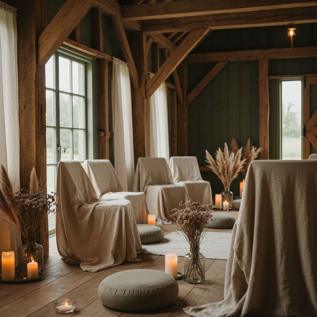 Wnętrze stodoły warsztatowej